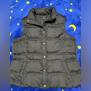 Lands End Down Feather Puffer Vest Size L
